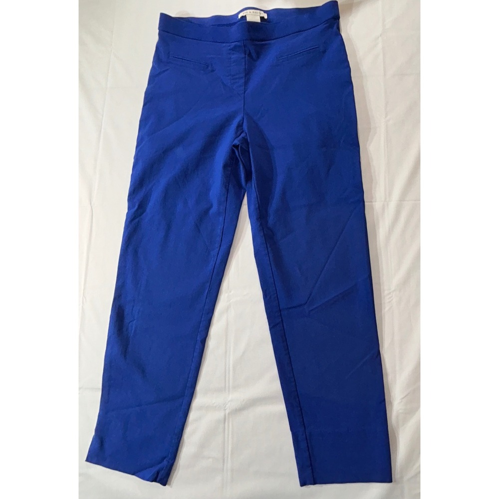 Zac & Rachel Royal Blue Millennium Pull On Slim Leg Pants Size 10